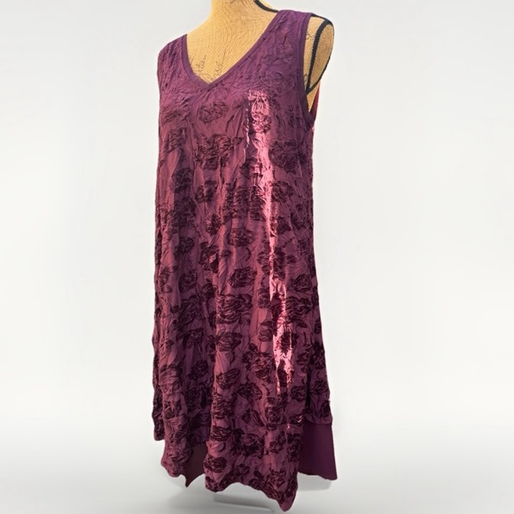 Simply Vera Vera Wang Dresses & Skirts - Simply Vera by Vera Wang Velvet Crinkled Midi Dress Whimsigoth Purple Sz Medium